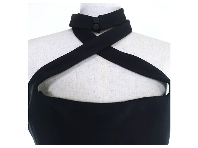 Vestido de mezcla de seda Christian Dior Negro - vista 3