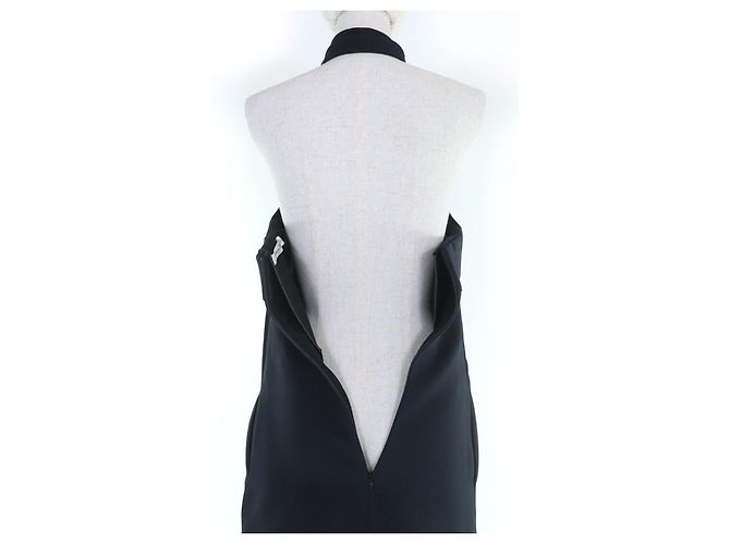 Vestido de mezcla de seda Christian Dior Negro - vista 4
