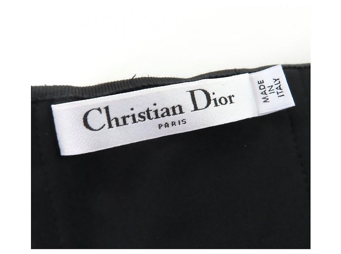 Vestido de mezcla de seda Christian Dior Negro - vista 5