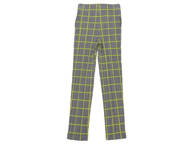 Issey Miyake PLEATS PLEASE Hose aus Polyester Braun Gelb - Ansicht 2