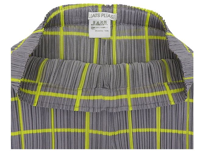 Issey Miyake PLEATS PLEASE Hose aus Polyester Braun Gelb - Ansicht 5