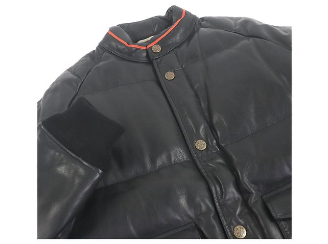 Autre Marque Chaqueta de cuero TENDERLOIN T-RACING LEATHER Negro Naranja - vista 2