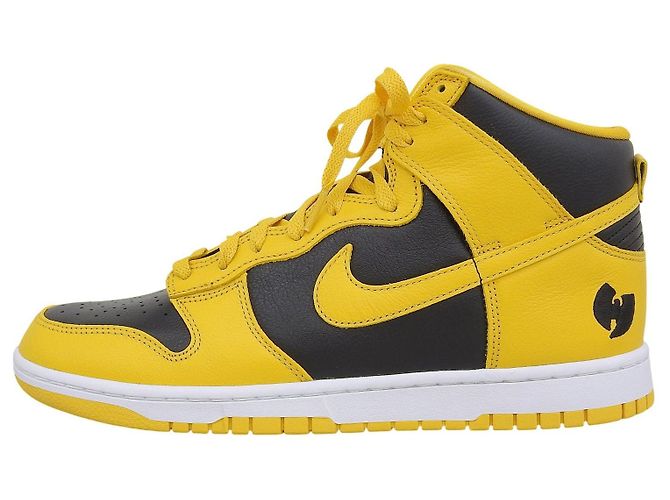 Autre Marque Sneakers alte NIKE DUNK HIGH RETRO PRM Nero Giallo - vista 3