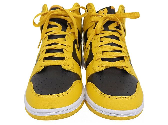 Autre Marque Sneakers alte NIKE DUNK HIGH RETRO PRM Nero Giallo - vista 4