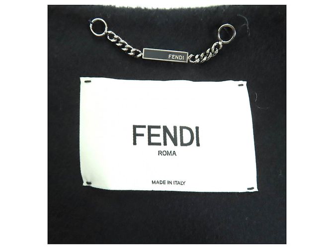 Abrigo de lana Fendi Verde - vista 9