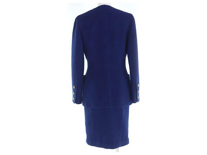 Traje de lana CHANEL BOUTIQUE Azul - vista 3