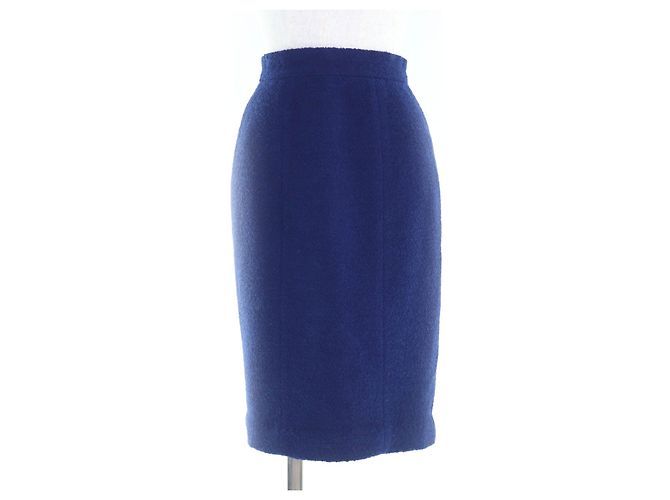 Traje de lana CHANEL BOUTIQUE Azul - vista 6