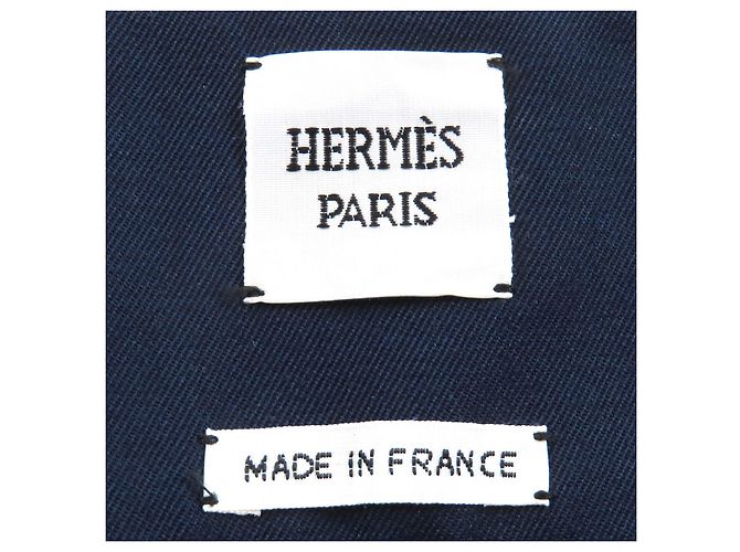 Falda de lana Hermès 34 Azul Azul marino - vista 8