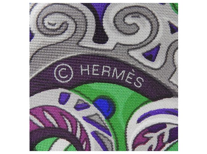 Sciarpa in seta Hermès ZENOBIE REINE DE PALMYRE Verde - vista 7