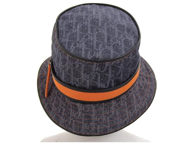 Cappello in cotone Christian Dior Blu Arancione - vista 3