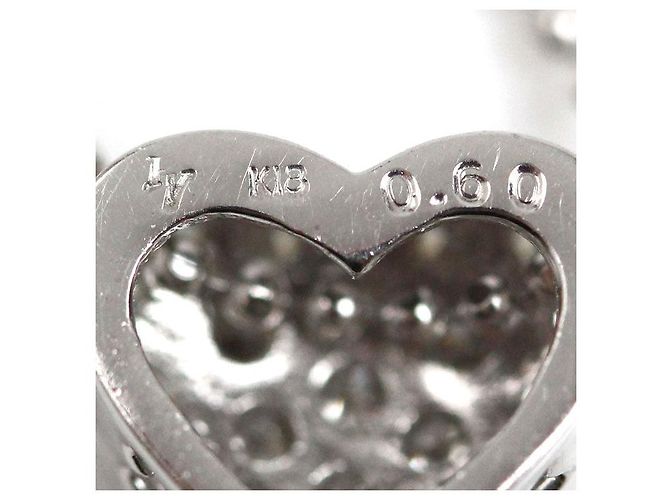 Autre Marque Collana Cuore di Diamanti K18WG Ponte Vecchio Argento - vista 5
