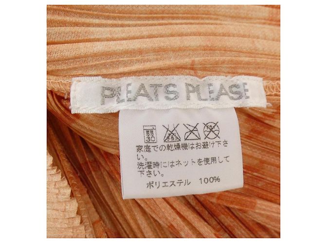 Autre Marque Top Pleats Please Lettering Naranja - vista 3