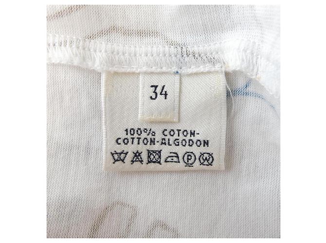 Hermès Hermes CONSTELLATION Baumwoll-T-Shirt Braun Blau Beige - Ansicht 3
