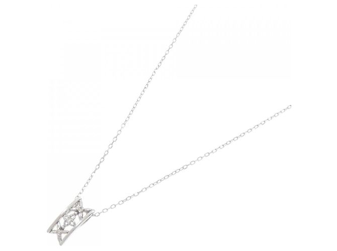 Autre Marque Collana in oro bianco 10K e diamanti Argento - vista 2