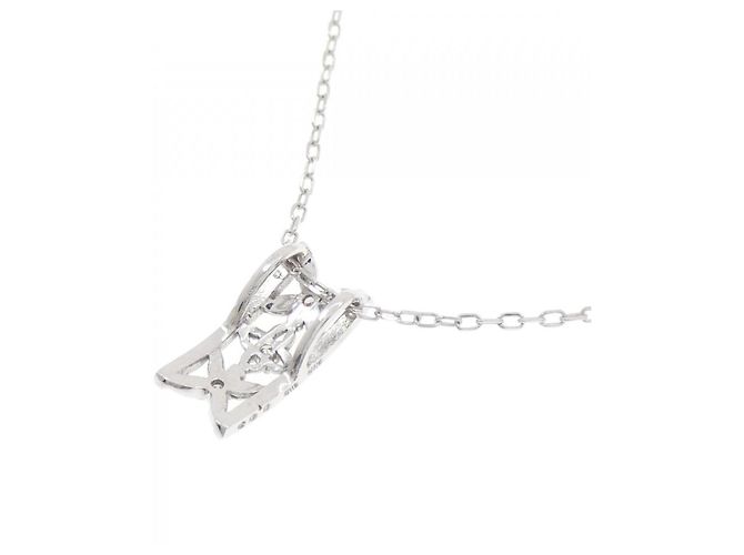 Autre Marque Collana in oro bianco 10K e diamanti Argento - vista 4