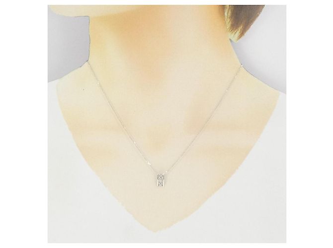 Autre Marque Collana in oro bianco 10K e diamanti Argento - vista 6