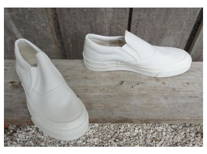 Autre Marque Baskets Slip-on Maison Kitsuné Blanches - vue 2