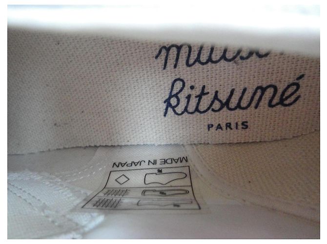 Autre Marque Baskets Slip-on Maison Kitsuné Blanches - vue 3