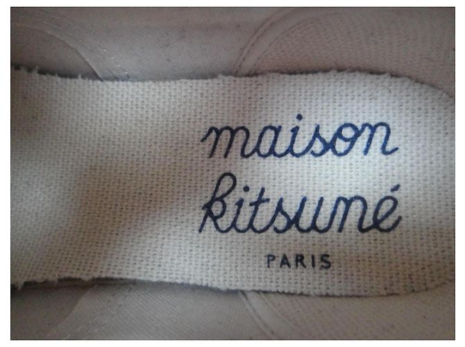 Autre Marque Baskets Slip-on Maison Kitsuné Blanches - vue 7
