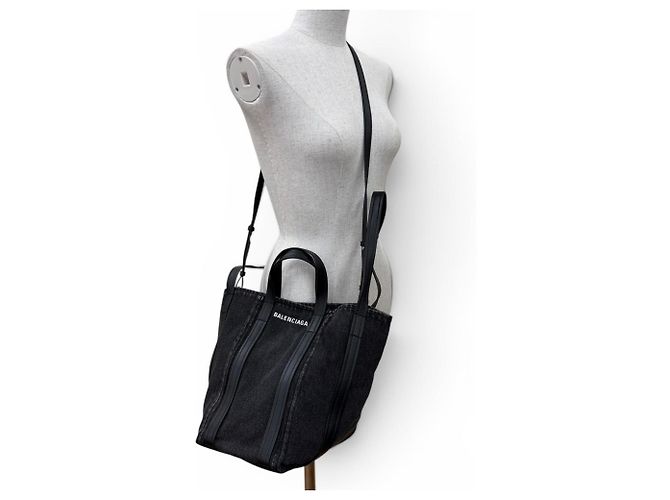 Borsa a tracolla piccola Balenciaga Everyday North-South Nero - vista 4