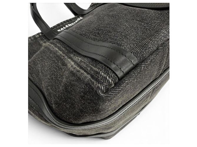 Borsa a tracolla piccola Balenciaga Everyday North-South Nero - vista 7