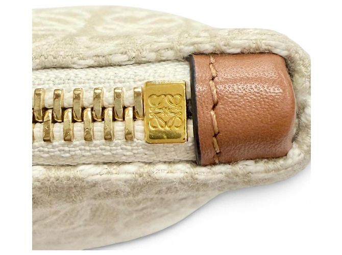 Clutch Oblong Loewe Marrone Beige - vista 11