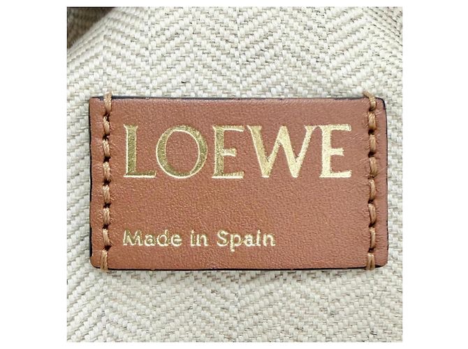 Clutch Oblong Loewe Marrone Beige - vista 12
