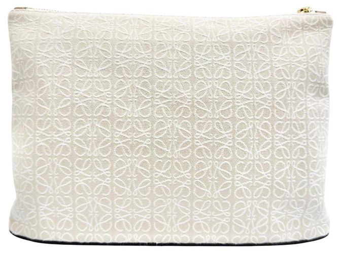 Clutch Oblong Loewe Marrone Beige - vista 3