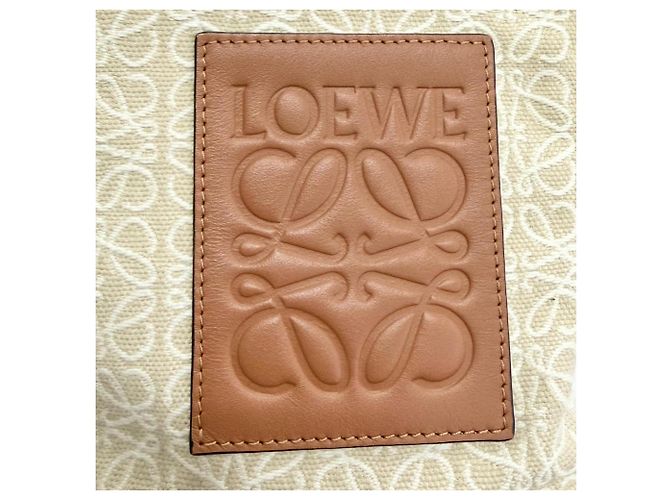 Clutch Oblong Loewe Marrone Beige - vista 8
