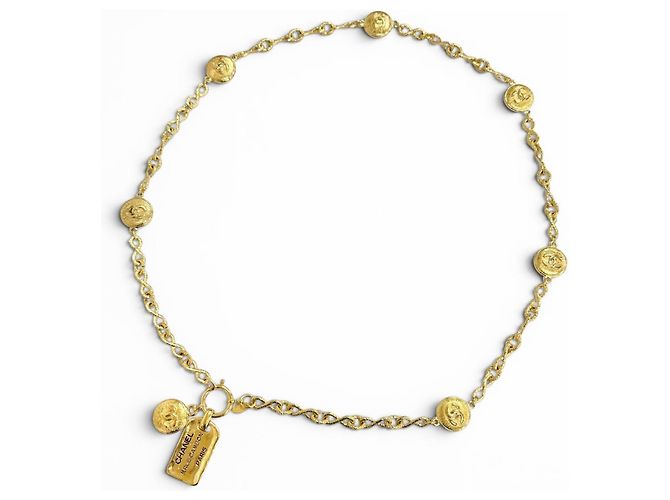 Chanel Vintage 31 Rue Cambon Coco Button Chain Belt Golden - Ansicht 3