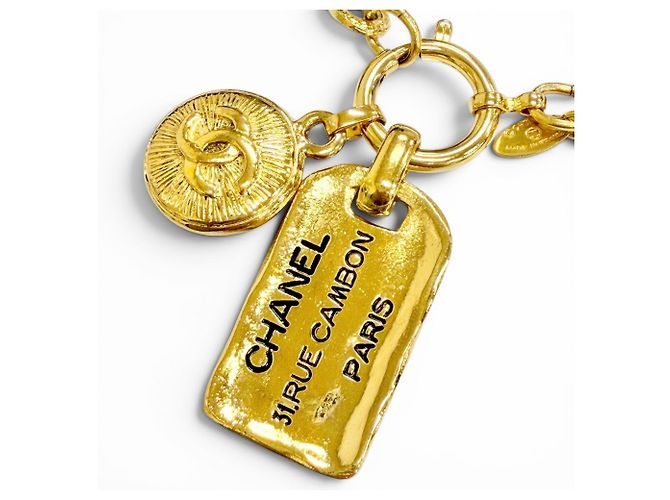 Chanel Vintage 31 Rue Cambon Coco Button Chain Belt Golden - Ansicht 4
