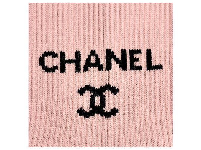 Chanel 24C Gamaschen aus der Cruise Collection Schwarz Pink - Ansicht 3
