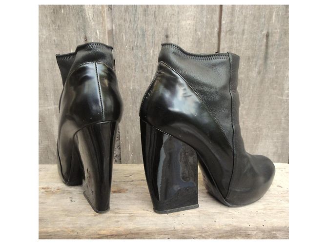 Botines de cuero negro Pierre Hardy - vista 5