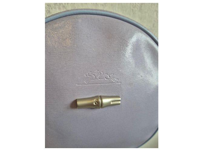 Longchamp Borsa a Tracolla Rotonda in Pelle Lavanda Porpora - vista 3