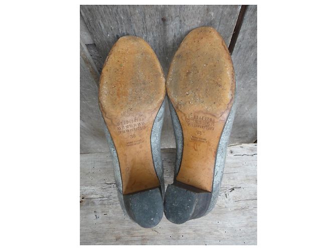 Maison Martin Margiela Maison Margiela Botins MM22 em Couro Cinza - vista 6