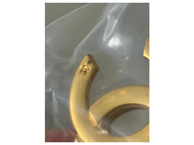 Spilla Chanel Logo CC Dorata D'oro - vista 4