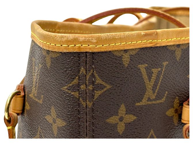 Neverfull Borsa Tote Louis Vuitton Monogram Marrone - vista 12