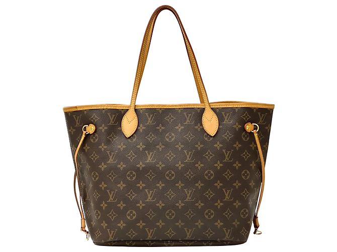 Neverfull Borsa Tote Louis Vuitton Monogram Marrone - vista 2