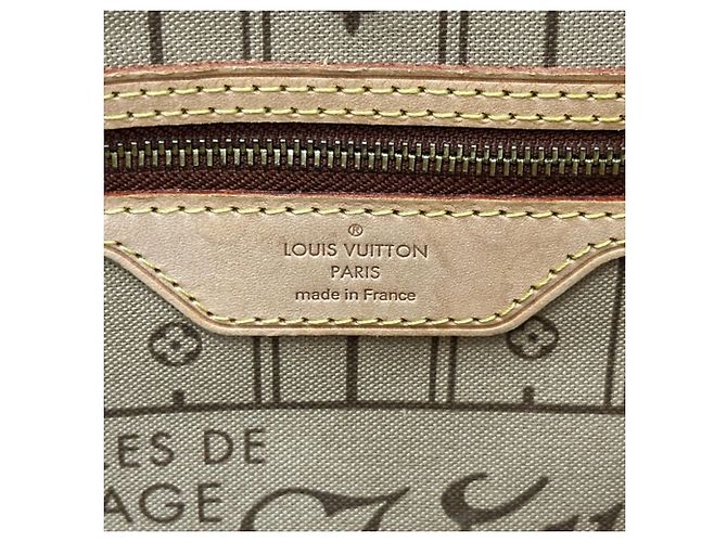 Neverfull Borsa Tote Louis Vuitton Monogram Marrone - vista 6