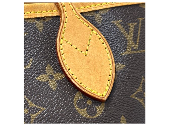 Neverfull Borsa Tote Louis Vuitton Monogram Marrone - vista 8