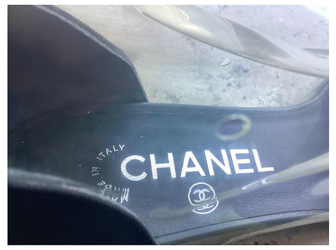 Botas transparentes Chanel Negro - vista 3