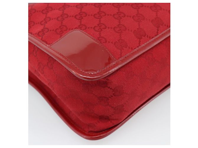 Borsa GUCCI GG Canvas Rossa Oro 000 0855 Auth mr2748 Rosso D'oro - vista 16