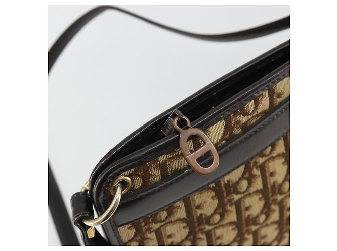 Borsa a tracolla Christian Dior Trotter Canvas Beige Auth ep15067 - vista 10