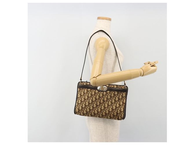 Borsa a tracolla Christian Dior Trotter Canvas Beige Auth ep15067 - vista 20