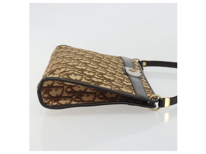Borsa a tracolla Christian Dior Trotter Canvas Beige Auth ep15067 - vista 3