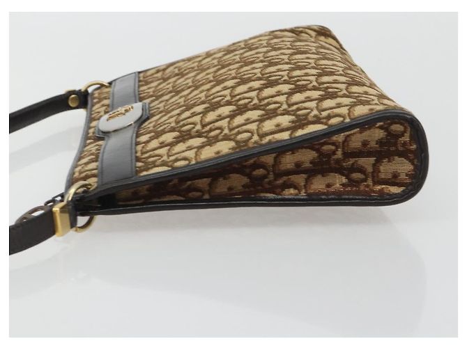 Borsa a tracolla Christian Dior Trotter Canvas Beige Auth ep15067 - vista 4