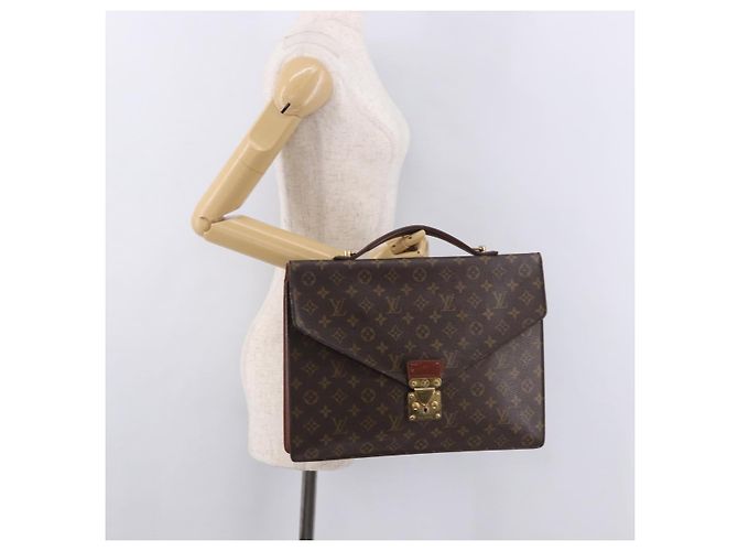 LOUIS VUITTON Monogram Porte Documents Bandouliere Bag M53338 Auth ka5092 Monogramma - vista 27