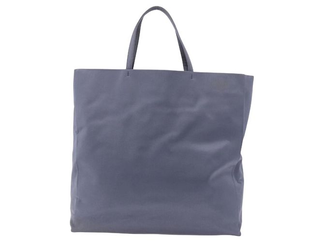 Borsa a mano PRADA in raso blu Auth ka5142A - vista 2