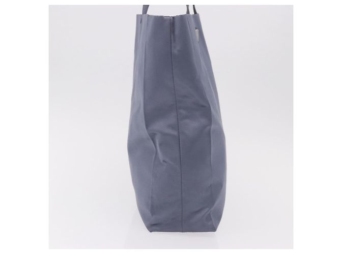 Borsa a mano PRADA in raso blu Auth ka5142A - vista 4