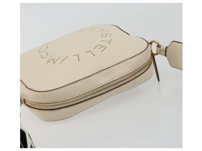 Autre Marque Borsa a Spalla Stella MacCartney in Pelle Avorio Oro Auth BA13823 D'oro Crudo - vista 6